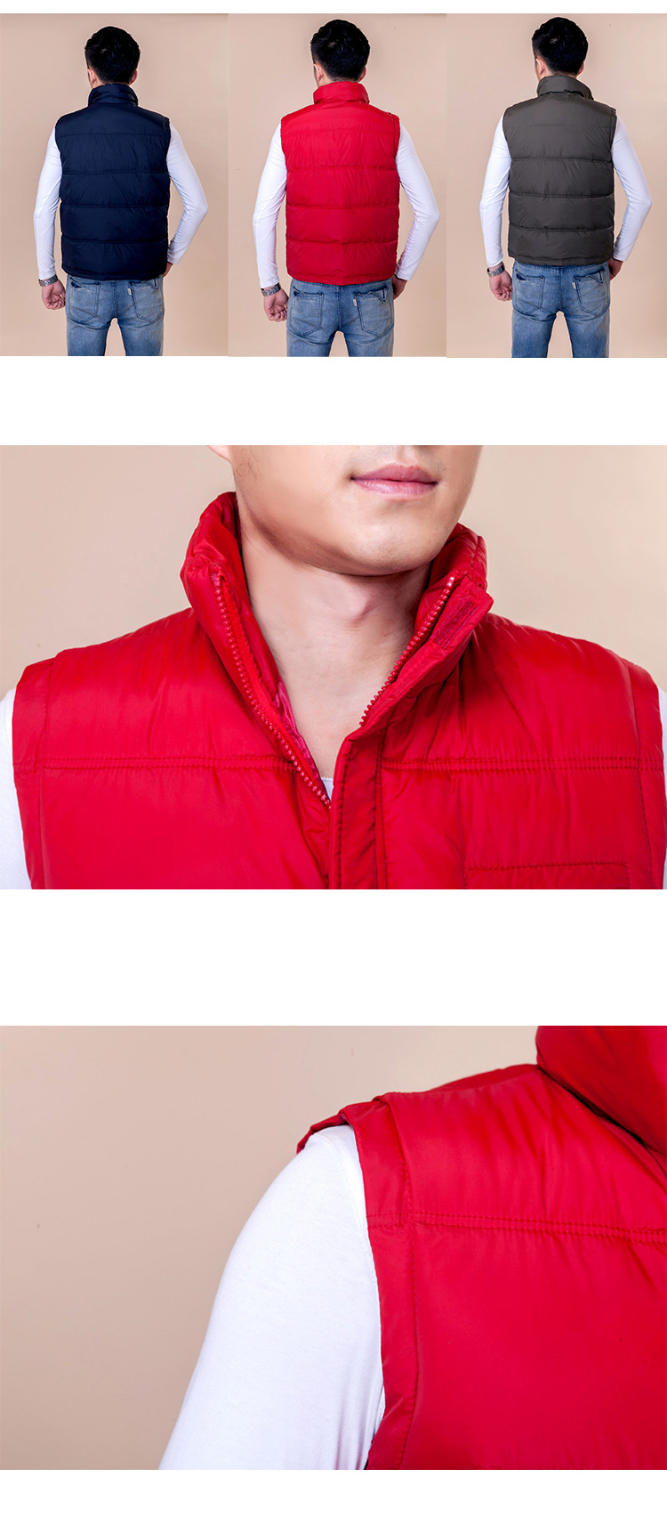 【批发男士秋冬装<em>马夹</em> 中<em>老年</em>背心<em>加厚男马甲</em>