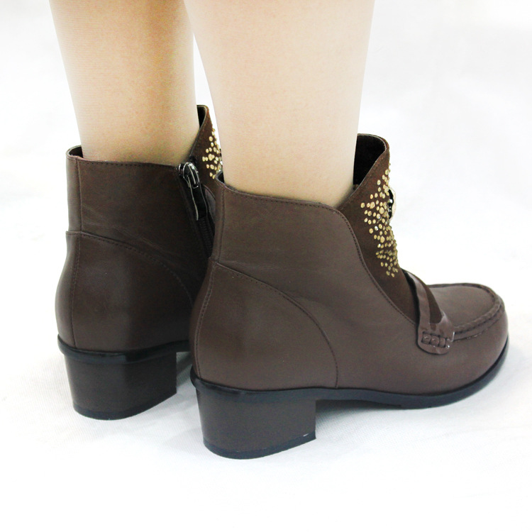 【<em>美邑</em>冬新款棉鞋 低跟小豹子头 时尚装饰<em>女鞋</em>