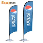 Expomax 旗杆 伸缩 2.8m户外刀型沙滩旗 道旗 广告旗杆 注水旗杆