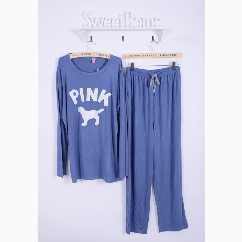 一件代发 秋季PINK<em>莫代尔男士睡衣</em>长袖 家居服