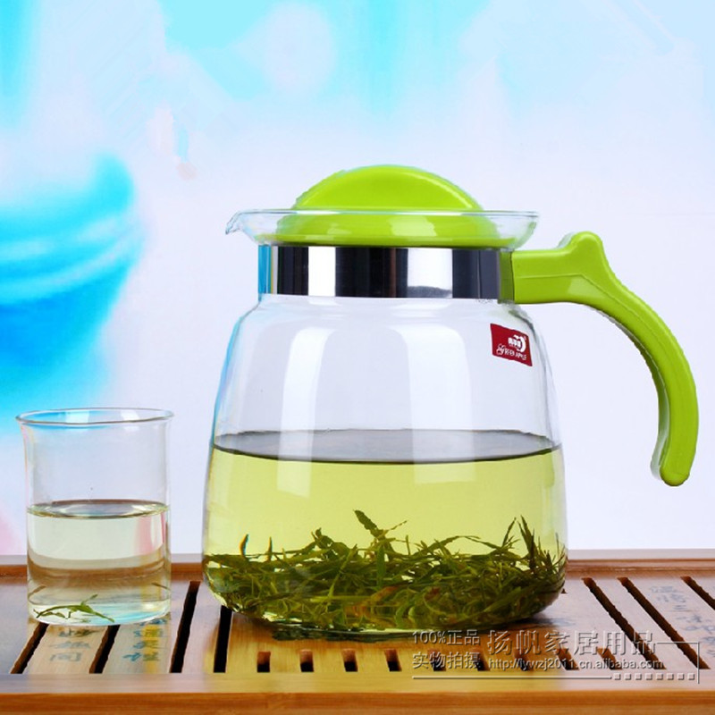 低价批发青苹果 玻璃凉水壶 凉水杯 饮料壶 - 低