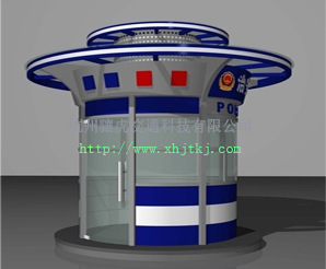 岗亭灯安装效果1