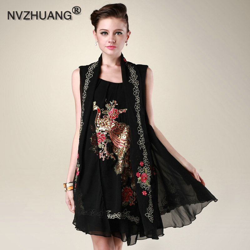 ZHUANG雪纺连衣裙 2013夏装新款中年<em>女装气</em>