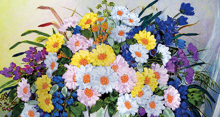 【厂家直供 品牌彩印3D立体丝带绣 清秀飘香花卉非印花 十字绣批发】价格,厂家,图片,布艺工艺品,义乌实动贸易有限公司-马可波罗网