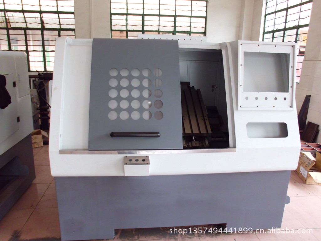 消失模铸造厂家专业生产万众机电数控车床  45度排刀式斜床身车床