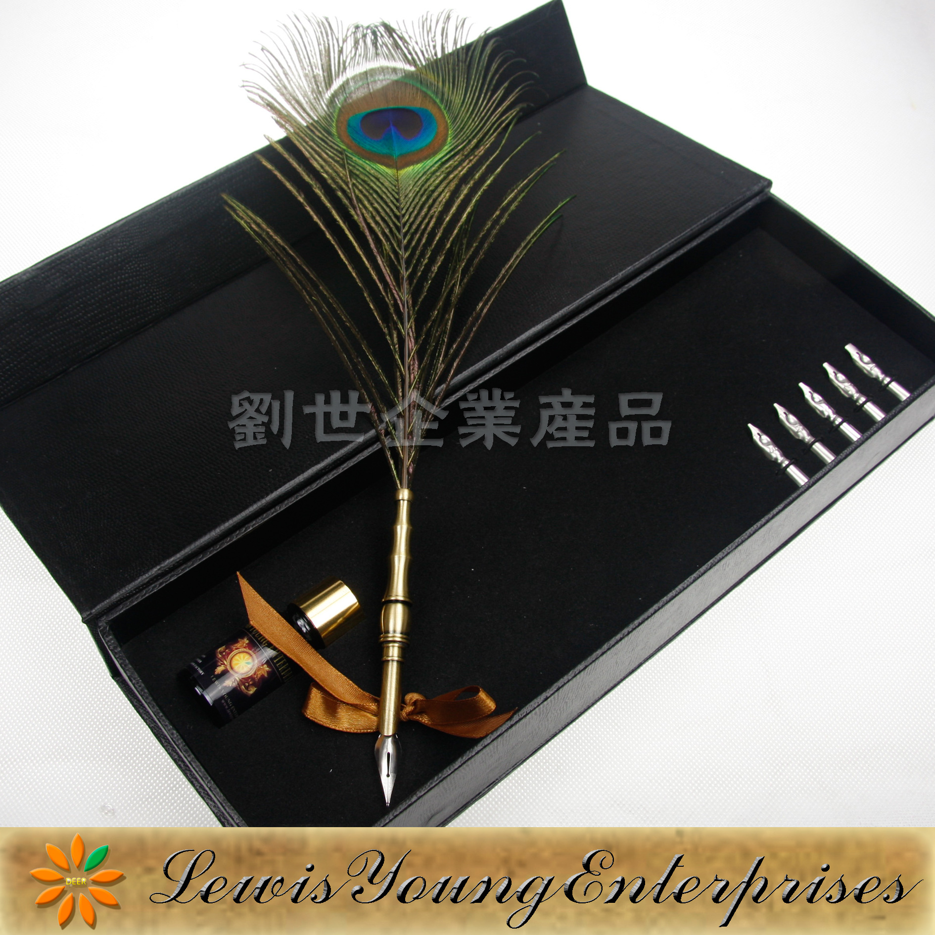 LS820-G 单支孔雀蘸水笔 (3)