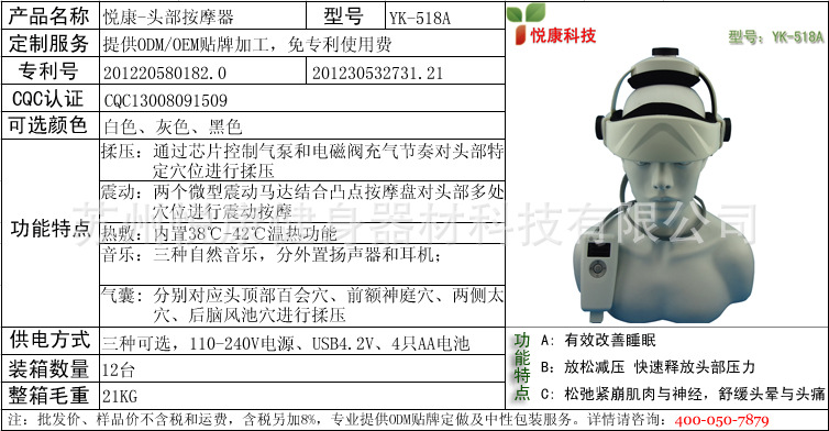 產品簡介表格-518A