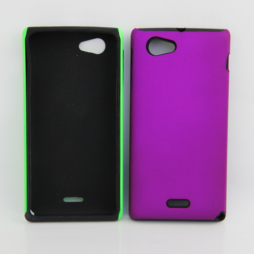 【畅销手机套 SNOY\/st26i 硅胶+PC皮纹二合一