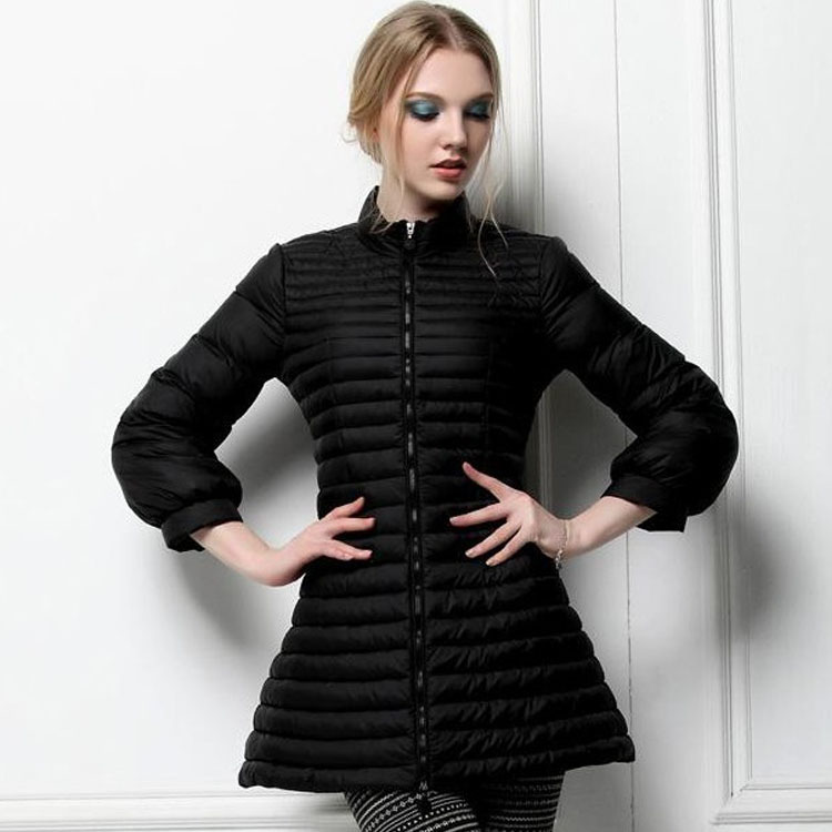 2013冬<em>欧时力</em>新品<em>羽绒服女</em> 欧州站 中长款修身