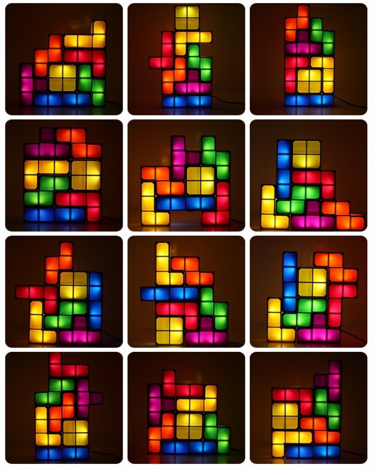 tetris light 俄罗斯方块灯 立体拼图拼版灯 百变无限量组合
