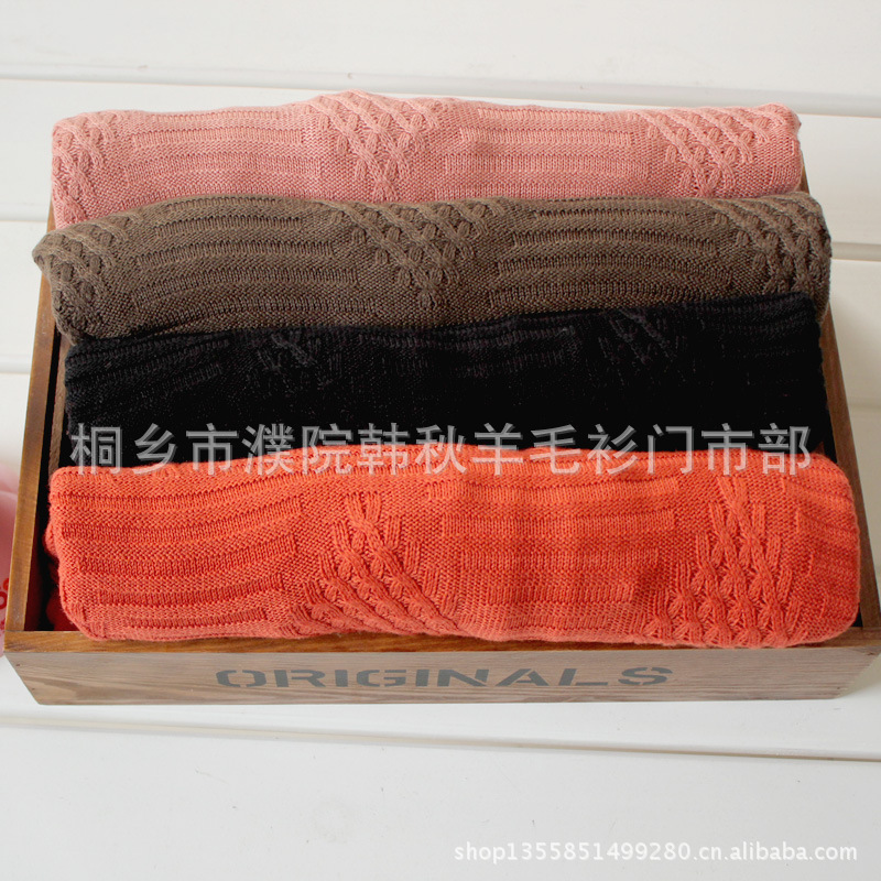 【春秋新款 韩版宽松俏皮圆领手工<em>缝纽扣</em> 针织