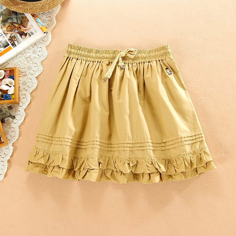 <em>批发</em>女式短裙小熊维尼<em>韩版少女装</em>学院风松紧腰