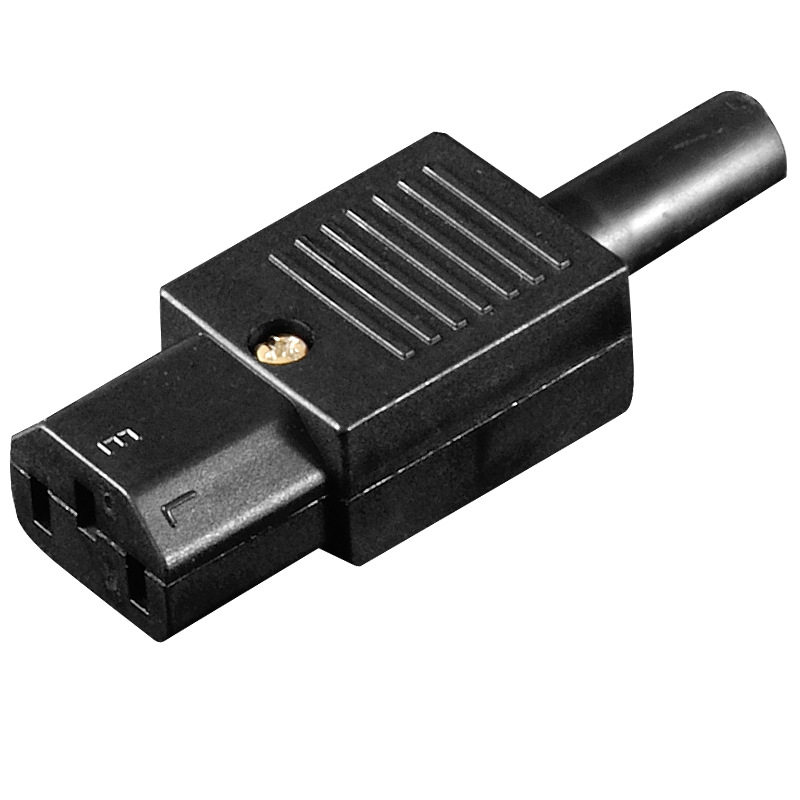 【IEC-C13可拆线插头 10AC13插头输入】