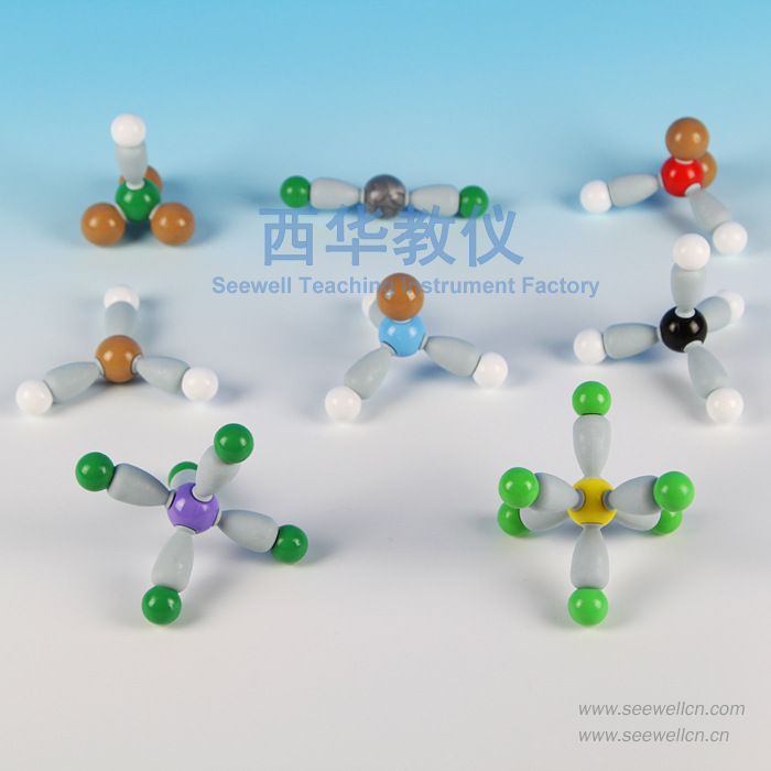 xmm-303-vsepr理论模型-vsepr theory-球棍模型-分子模型