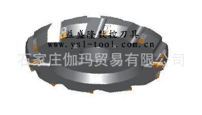 立装可转位平面粗精复合铣刀70度6X4S图
