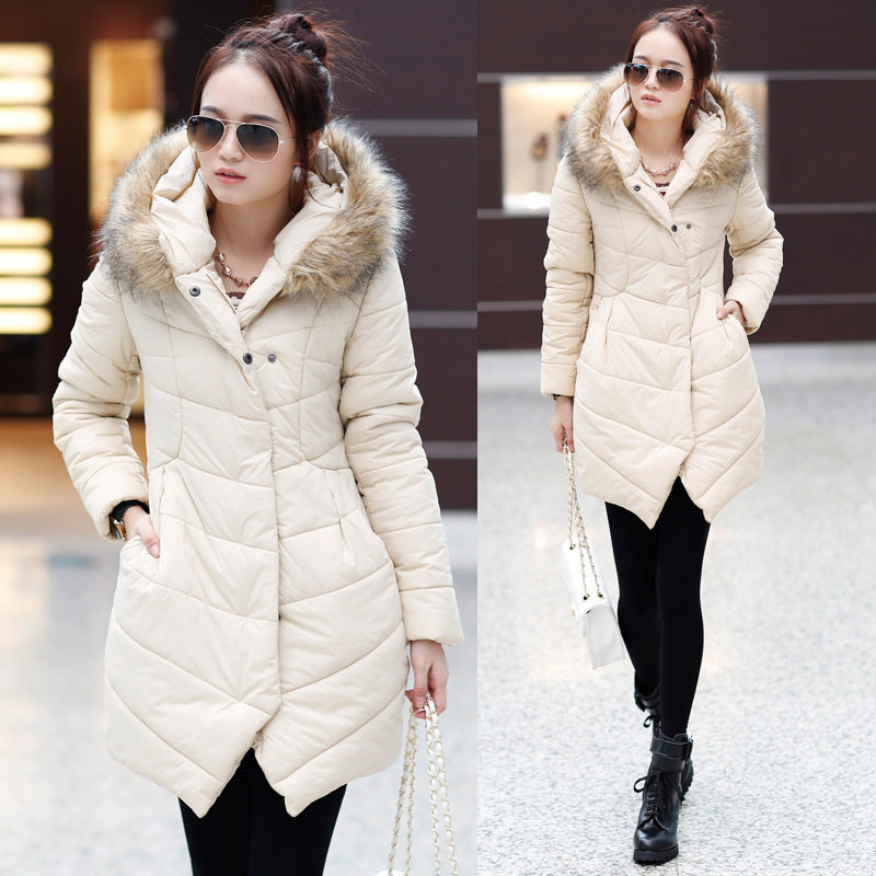 秋冬季新款<em>棉服女中长韩版</em>加厚<em>休闲</em>宽松大码羽