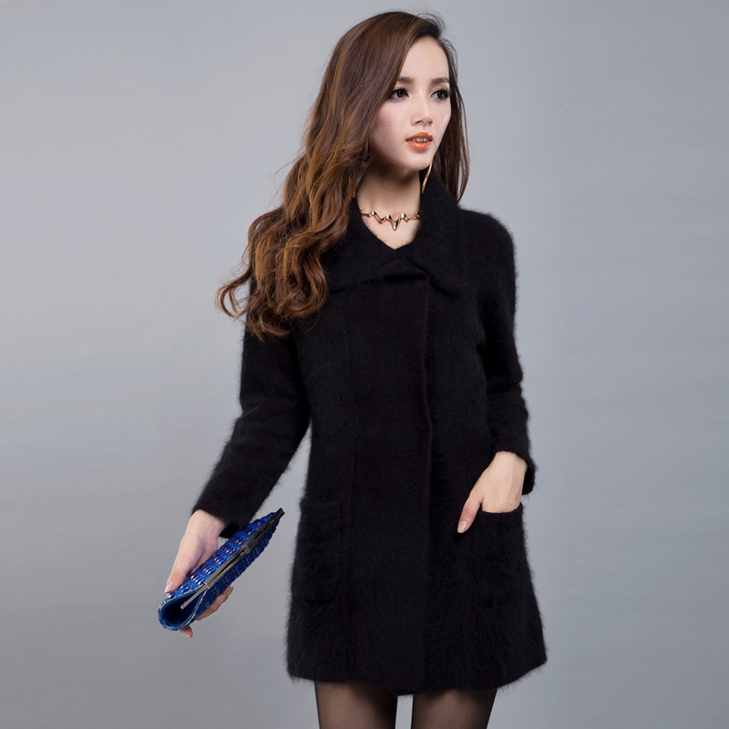 <em>貂绒</em>外套 女 2013新纯色<em>貂绒开衫</em>加厚纯色<em>长款</em>