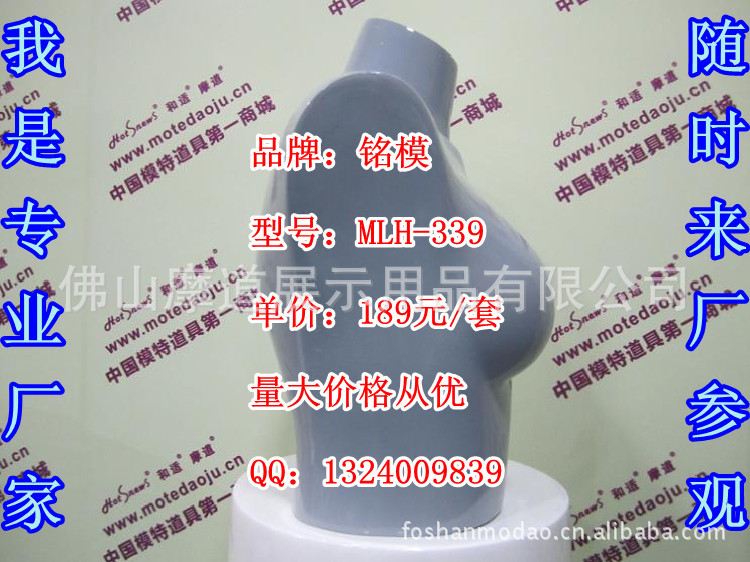 MLH-339女胸模75B亮光灰色C_副本_副本