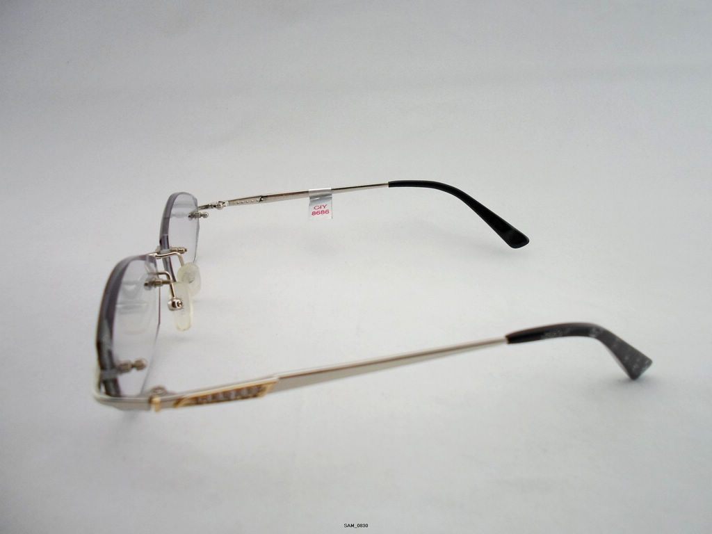 超轻 β钛 纯钛 近视眼镜框 无框眼镜 钻石切边