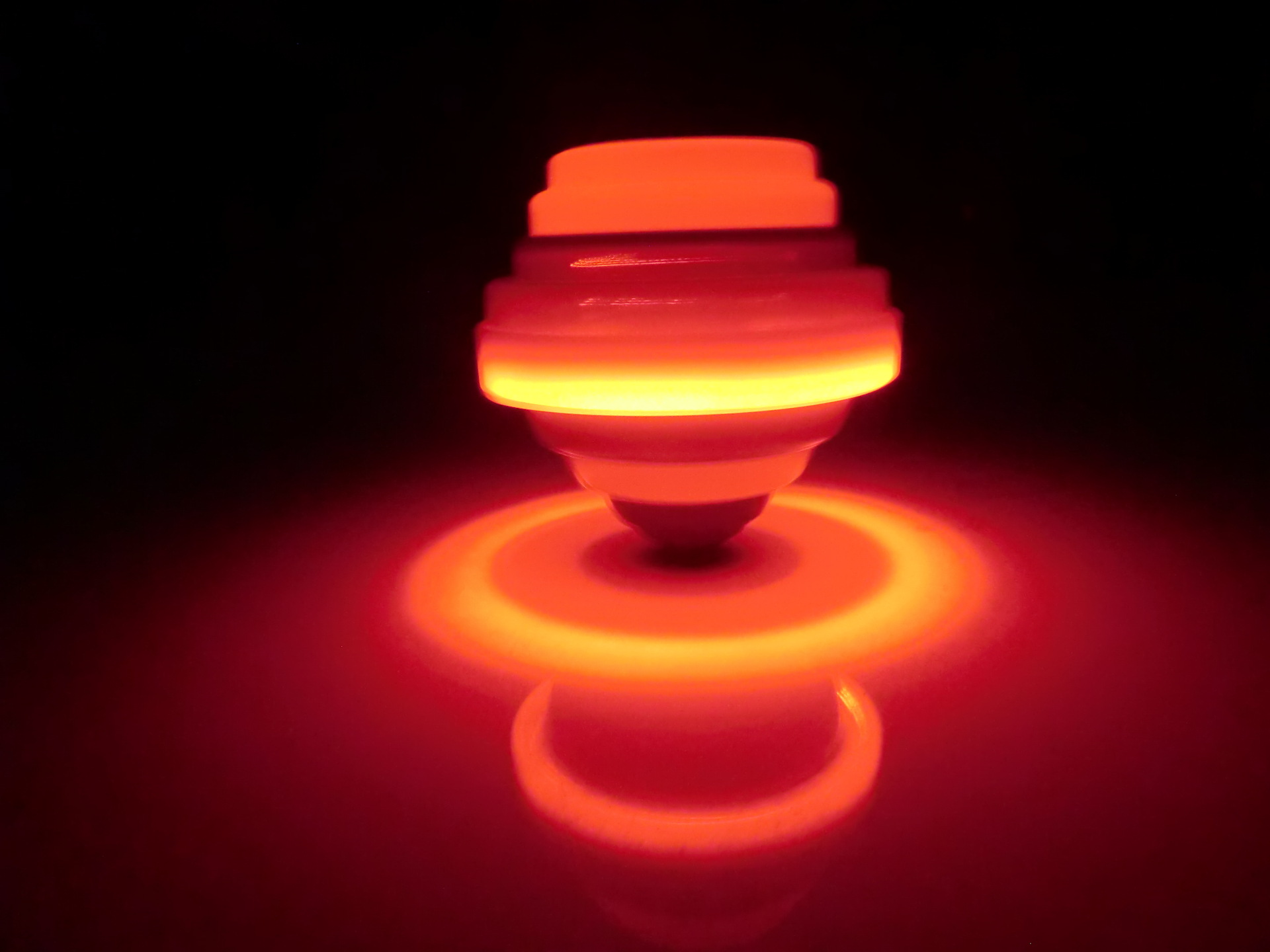 【实色炫彩发光音乐陀螺 疯狂青蛙音乐 儿童热