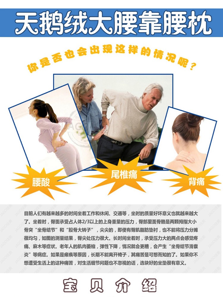 天鹅绒大腰靠腰枕1