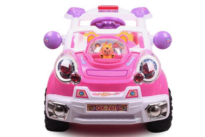 【2013群兴7611儿童电动车 电瓶车玩具车可坐