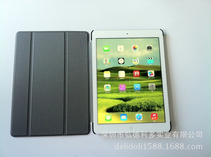 ipad air 皮套 ipad53折4折雙面貼皮