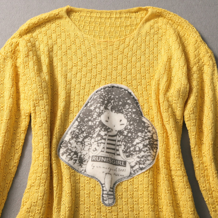 【2013秋款<em>毛衣</em> 毛线<em>编织</em>美女<em>图图</em>长上衣 女】