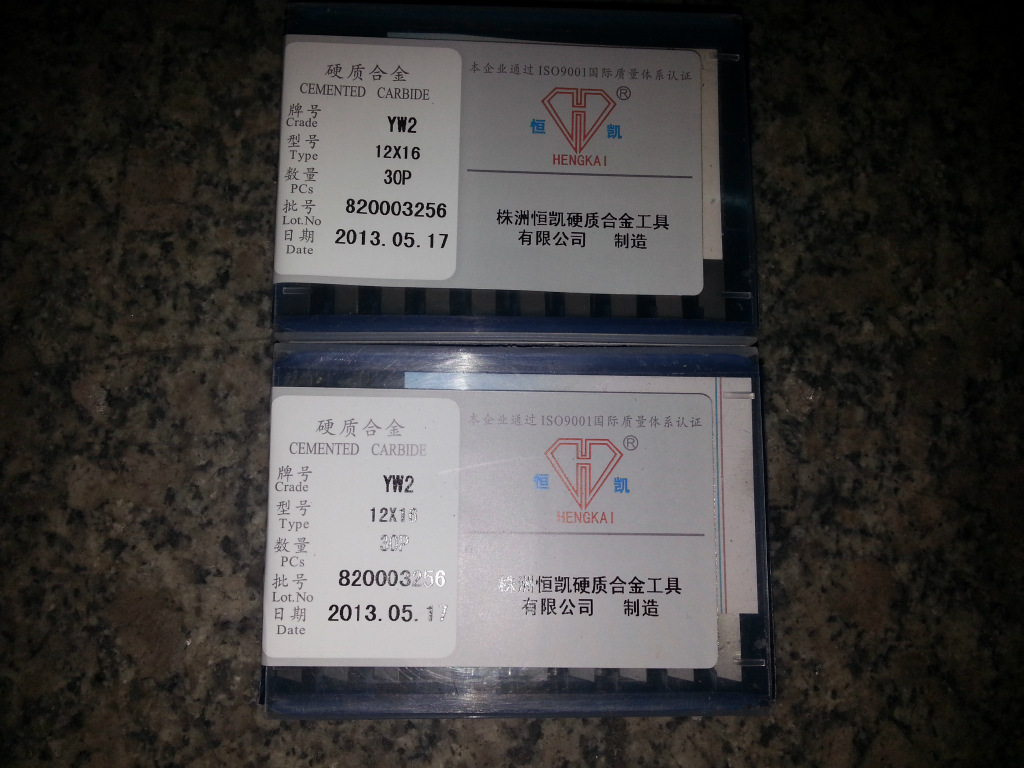 YW212X16/Z L160511 YW1钢件刀片 生产厂家 硬质合金厂家 双面刃