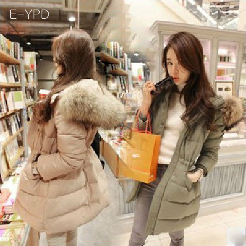 2013韩版新款<em>冬装</em> 时尚<em>女式棉衣</em> <em>加长</em>加厚貉子