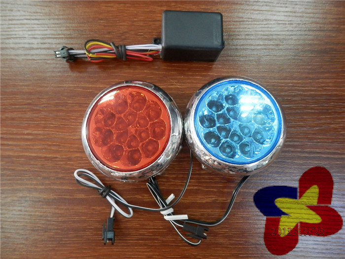 【汽车摩托车装饰灯警示灯led对闪装饰灯led彩