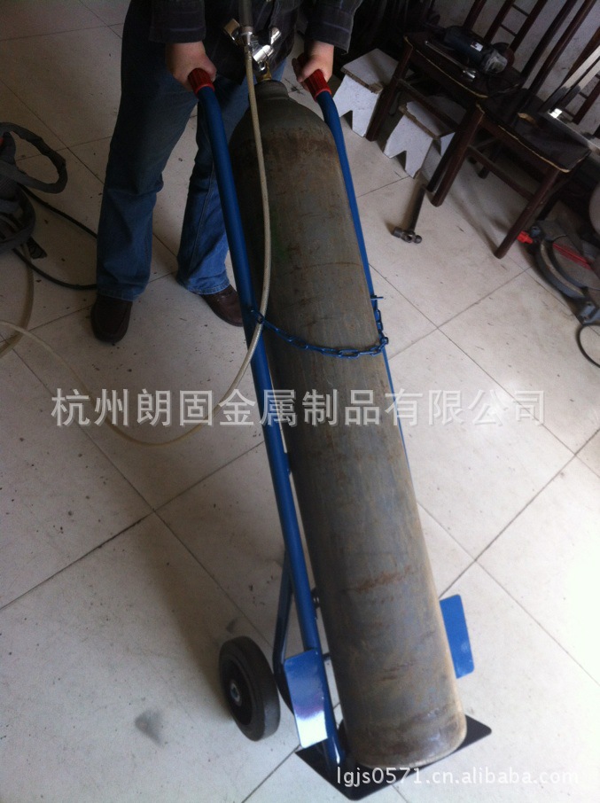 安全链条单气瓶 吉林氧气瓶推车