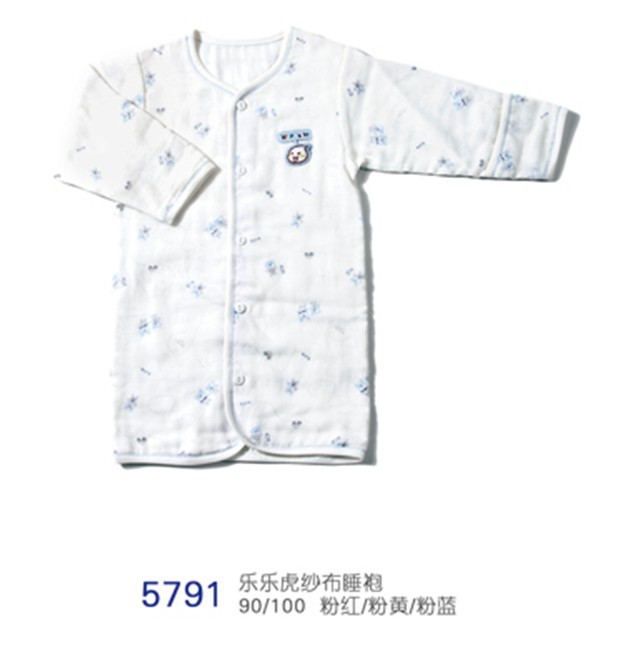 童家居服-娃丽比5791<em>乐乐</em>虎纱布<em>睡袍</em>-童家居服