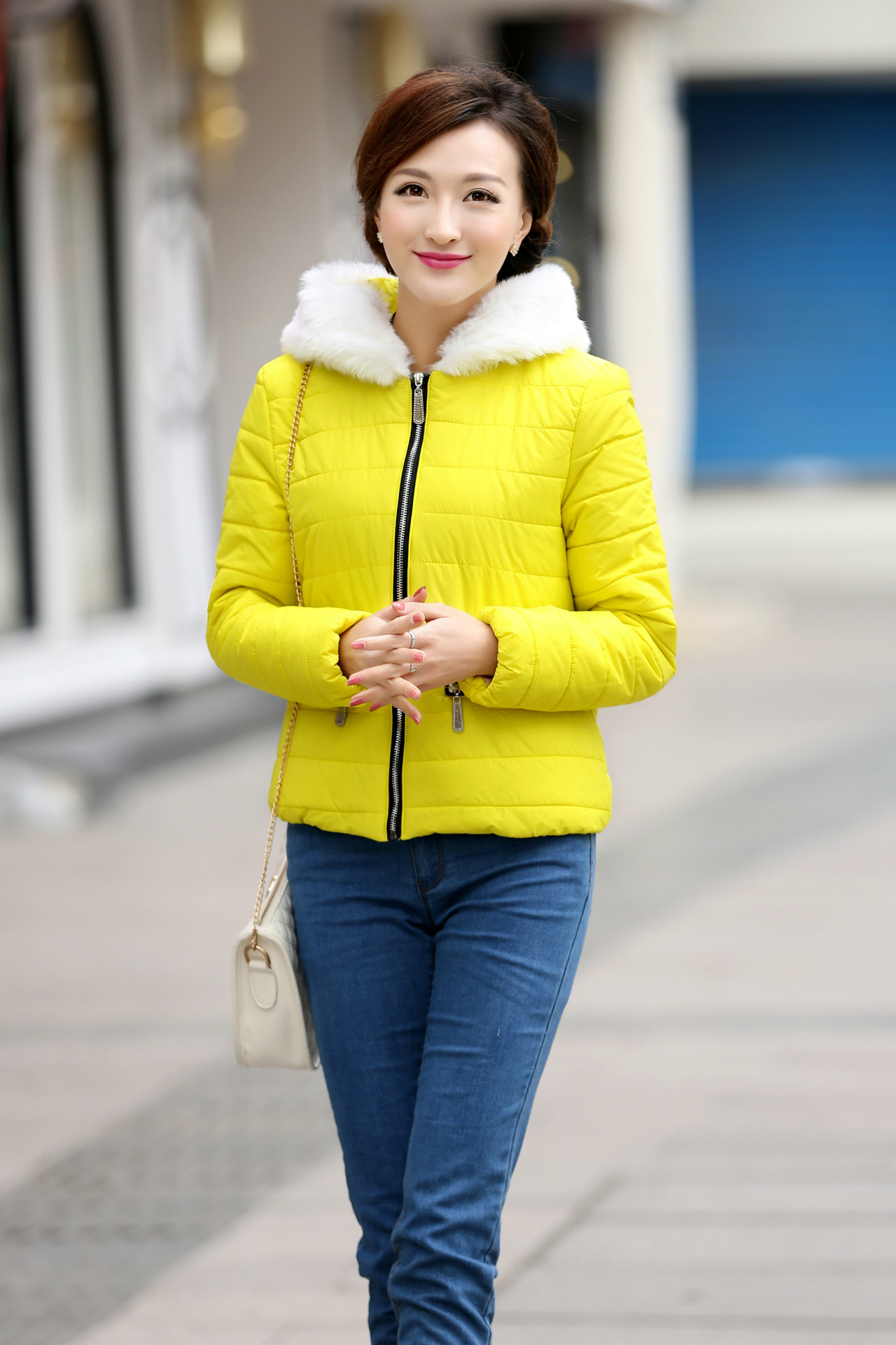 【2013最新韩版女装棉衣外套 时尚气质女式棉