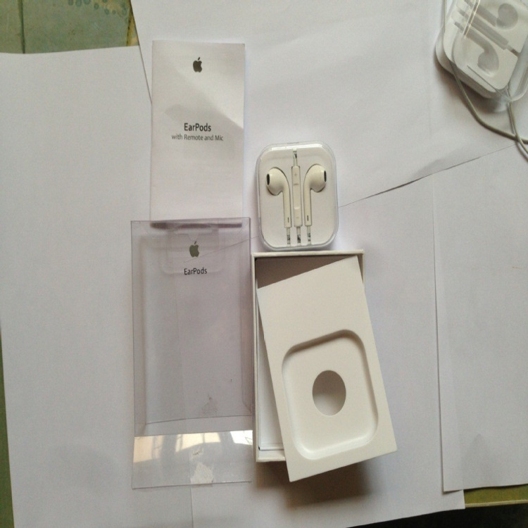 iPhone5耳机 苹果5 耳机包装盒子 原装品质大包