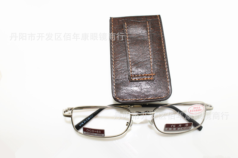 正品牌高檔佰年康折疊老花鏡光學(xué)玻璃綠膜鏡片 標(biāo)準(zhǔn)瞳距清晰度高