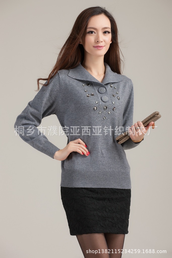 2013秋冬尊贵妈妈装新款羊毛衫