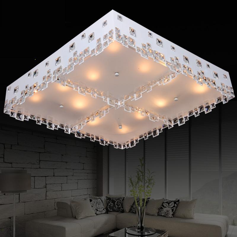 现代方形客厅LED吸顶灯具 书房卧室吊顶灯饭