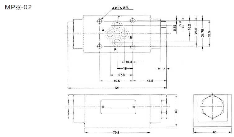 高品质液压阀叠加式液控单向阀(液压锁)mpw/a/b-02/03