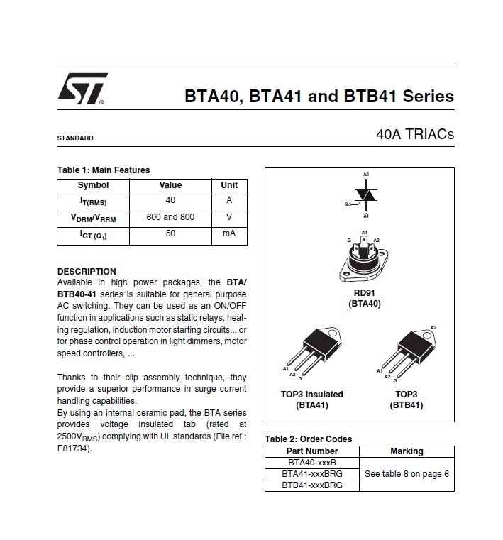 BTA41-600B