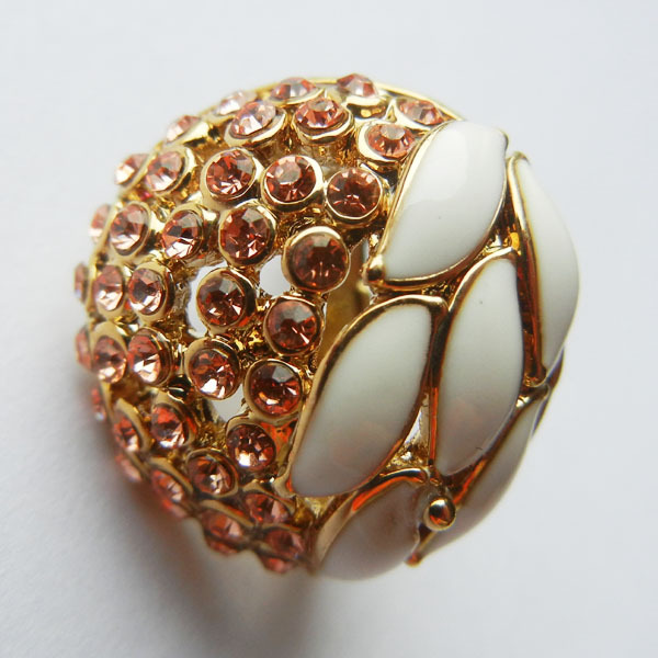 【奥地利水晶耳钉 滴油半球形耳钉 新款时尚个