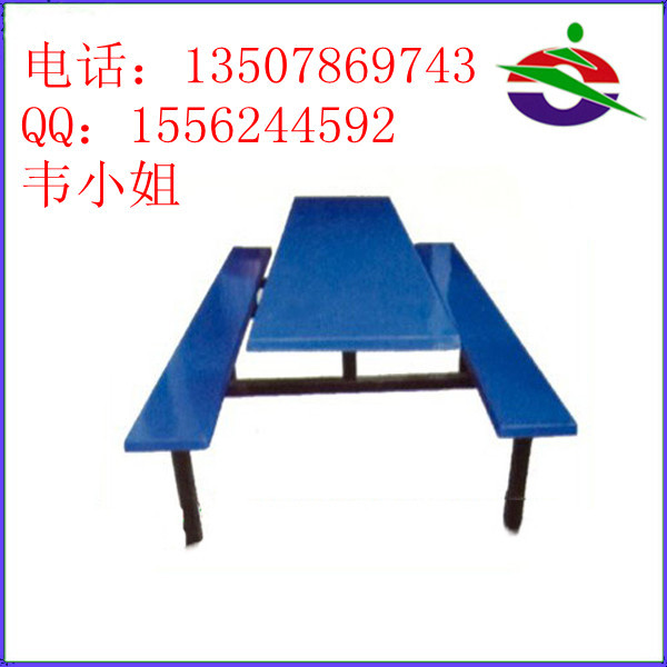 四人座直条玻璃钢快餐桌 JN-3101_副本