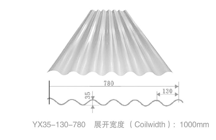 墙面板35-130-780银灰