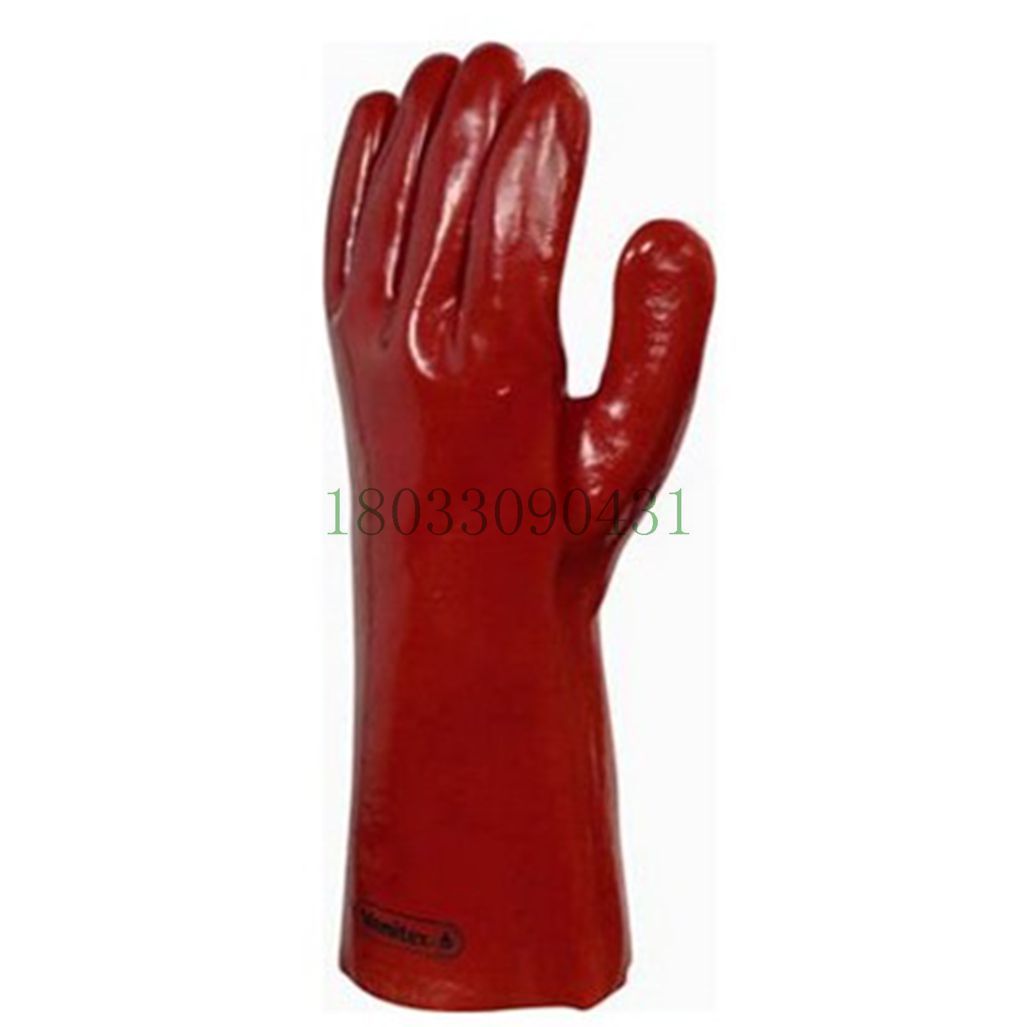 【代尔塔201601手套 PVC手套 耐酸碱防油手套