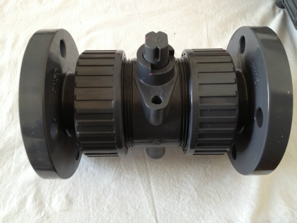 【提供PVC VP-640法兰式双边由令球阀 、PV