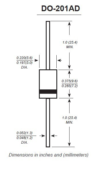 二极管-DO-201AD 封装二极管-二极管尽在阿里
