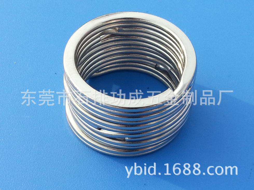 平面不锈钢钥匙圈01111