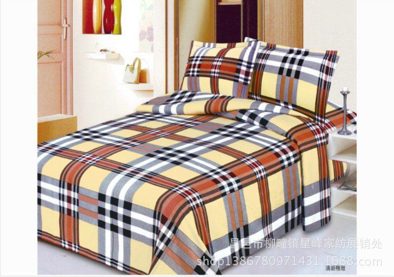 【厂家直销纯涤磨毛印花布 适合做床单被套床