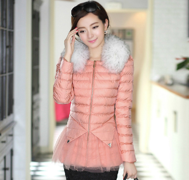 2013<em>新款</em>韩版<em>棉衣</em> 女<em>外套冬装</em> 修身大码羊毛领