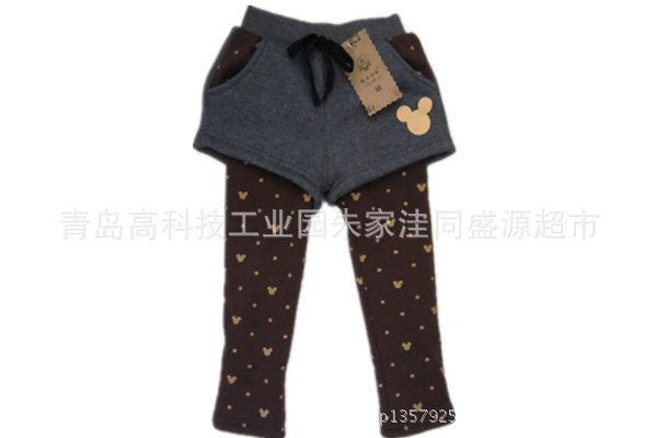 【2013春冬童装新款卡通拼接<em>加绒</em>加厚<em>时尚</em>女